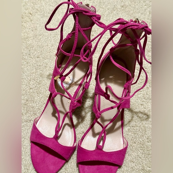 Marc Fisher Fuchsia Strappy Heels - Picture 5 of 5